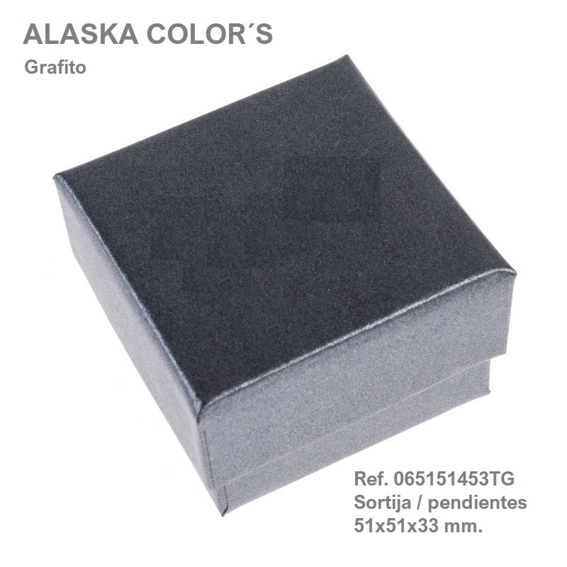 Alaska Color´s GRAFITO sortija 51x51x33 mm.